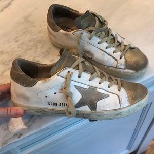 Authentic white Golden Goose sneakers